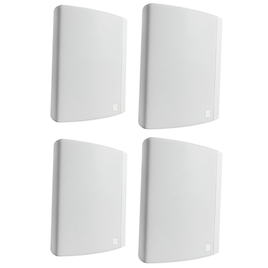 Definitive Technology Dymension AW - 650 All - Weather Outdoor Speaker Bundle (White, Pair) – 6.5" Two - Way Surface Mount Speakers, IP66 Weatherproof (4 Speaker Bundle) - electronicsexpo.com - Outdoor Speakers