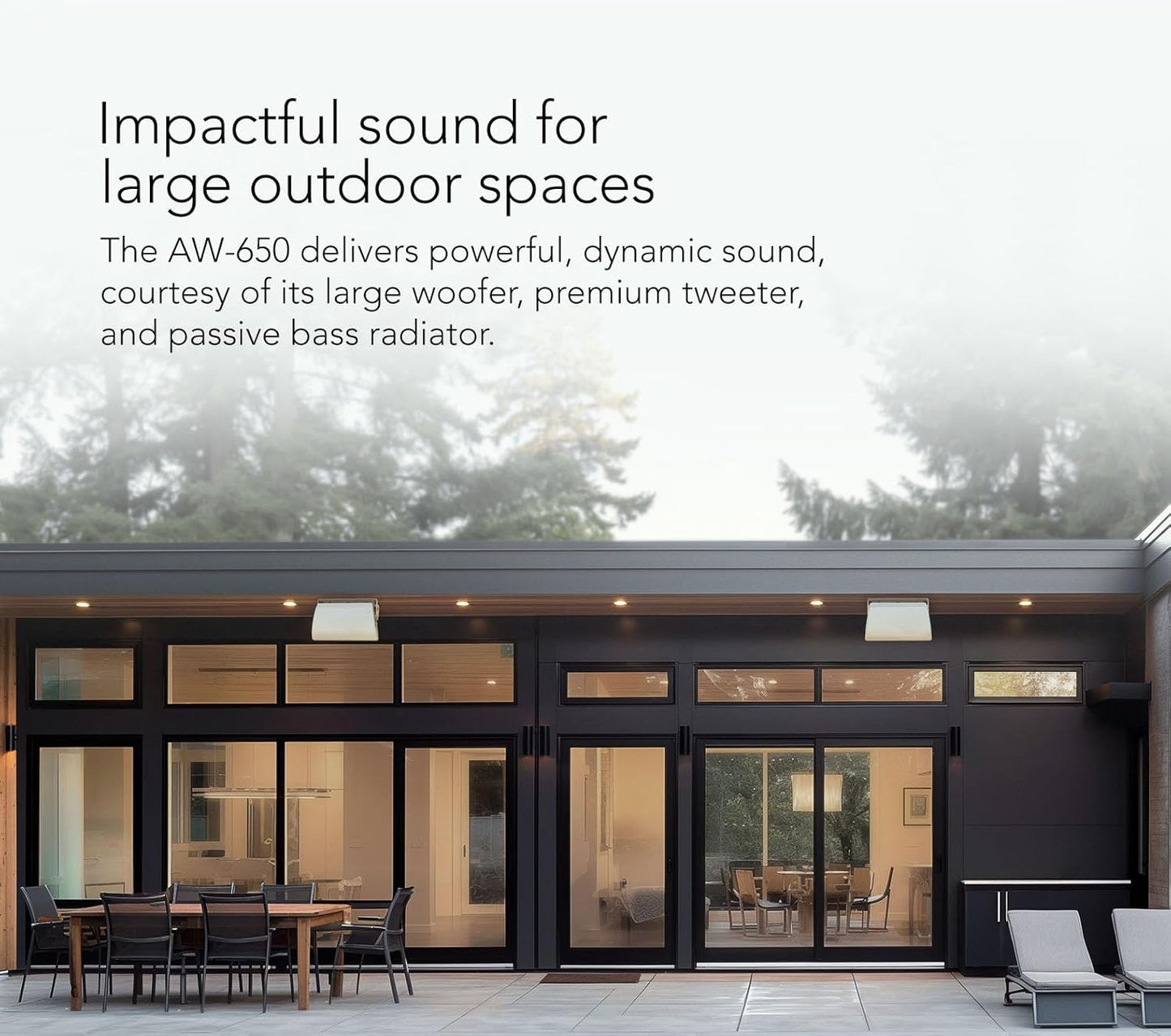 Definitive Technology Dymension AW - 650 All - Weather Outdoor Speaker Bundle (White, Pair) – 6.5" Two - Way Surface Mount Speakers, IP66 Weatherproof (4 Speaker Bundle) - electronicsexpo.com - Outdoor Speakers