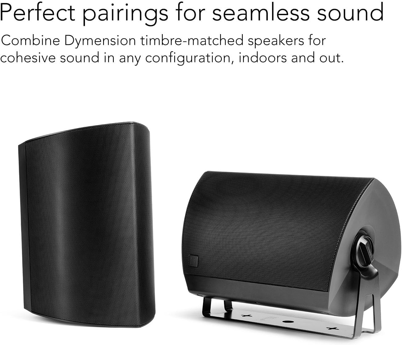Definitive Technology Dymension AW - 650 All - Weather Outdoor Speaker Bundle (White, Pair) – 6.5" Two - Way Surface Mount Speakers, IP66 Weatherproof (4 Speaker Bundle) - electronicsexpo.com - Outdoor Speakers