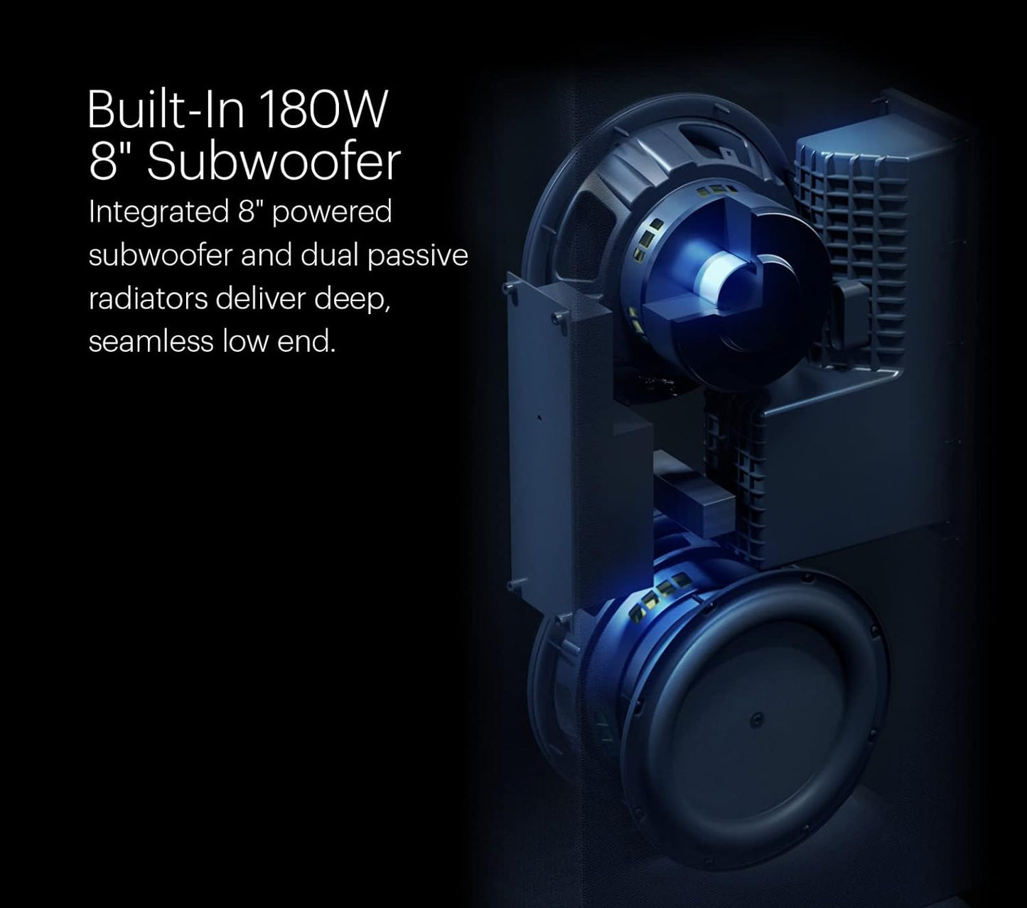 Definitive Technology Dymension DM60 Bipolar Floor - Standing Speaker with Built - in 8" Powered Subwoofer (Certified Refurbished) - electronicsexpo.com - Floor Standing Speakers