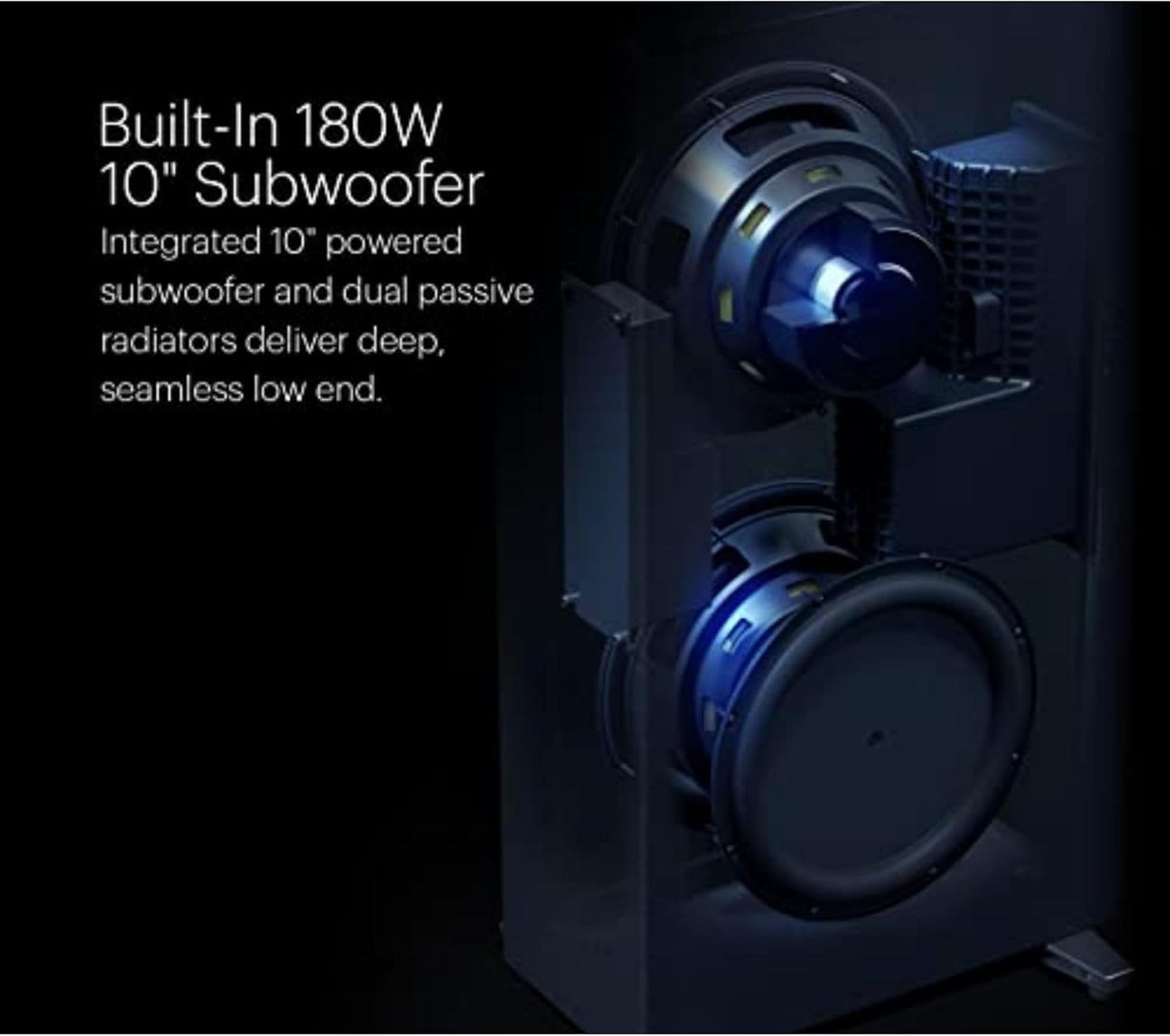 Definitive Technology Dymension DM70 Bipolar Floor - Standing Speaker with Built - In 10" Powered Subwoofer (Certified Refurbished) - electronicsexpo.com - Floor Standing Speakers