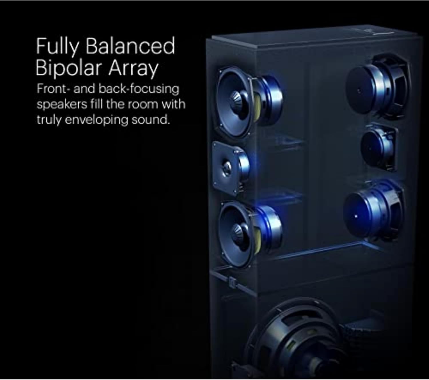 Definitive Technology Dymension DM70 Bipolar Floor-Standing Speaker wi