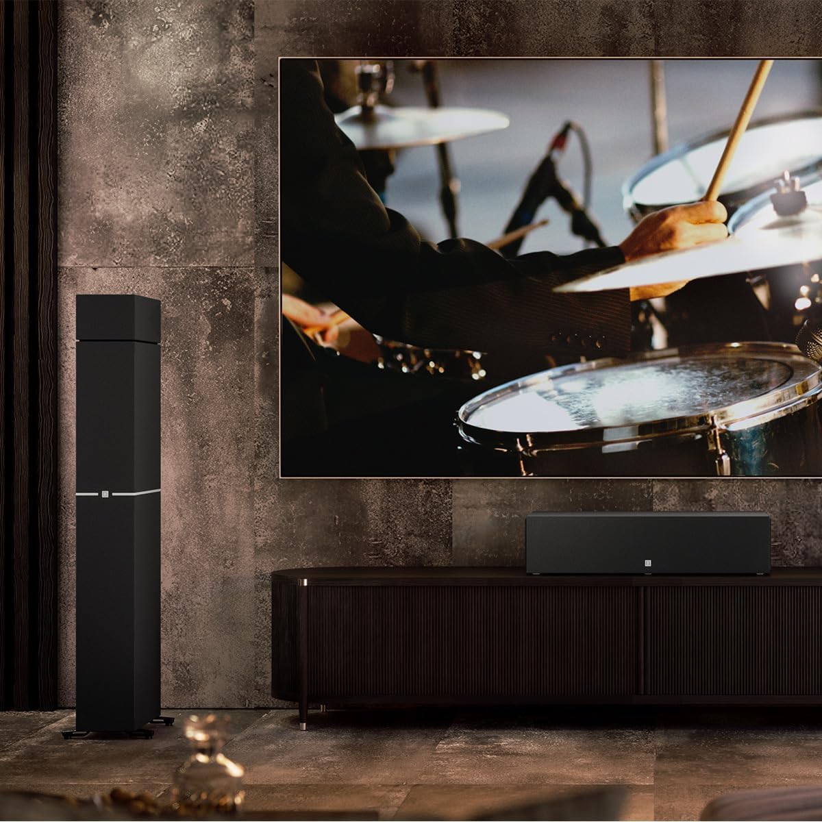 Definitive Technology Dymension DM80 Bipolar Floor - Standing Speaker with Built - In 12" Powered Subwoofer (Certified Refurbished) - electronicsexpo.com - Floor Standing Speakers