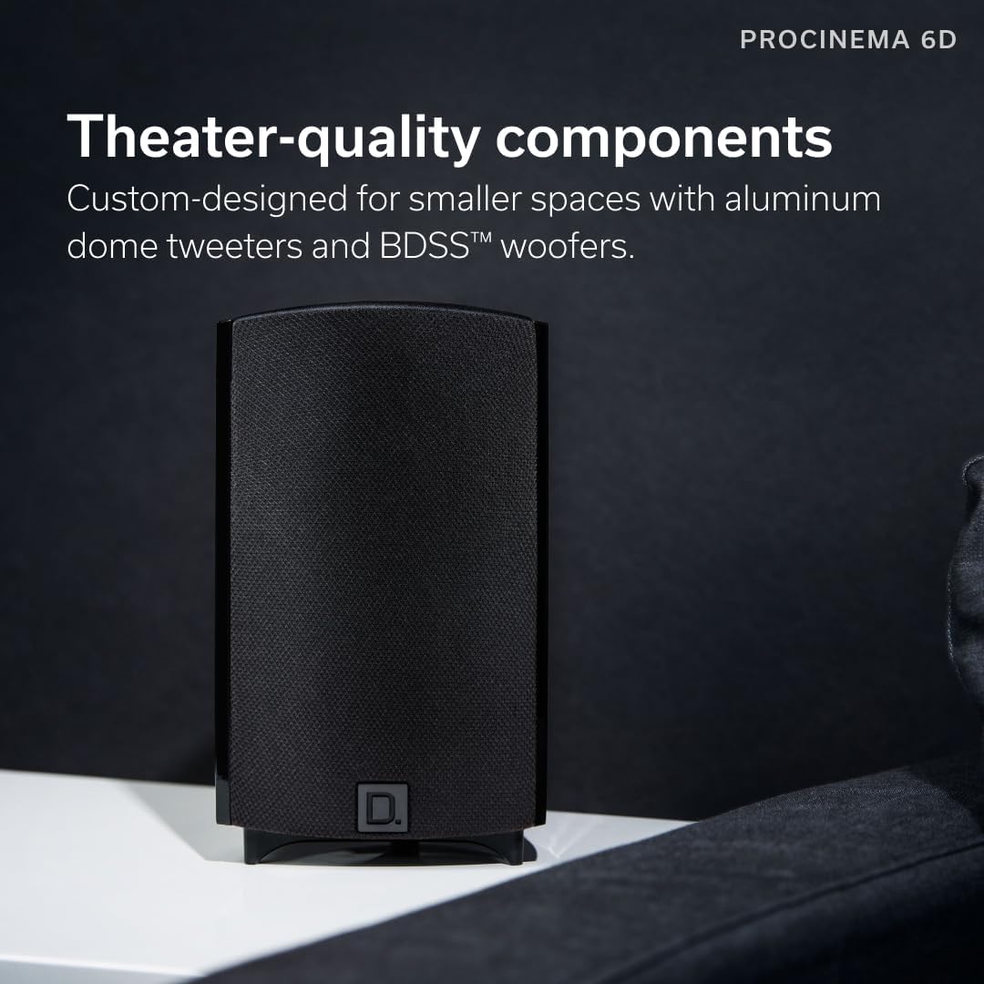 Definitive Technology ProCinema 6D 5.1 Channel Home Theater System with Denon AVR - S570BT AV Receiver Bundle - electronicsexpo.com - Home Theater Systems & Packages