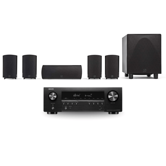 Definitive Technology ProCinema 6D 5.1 Channel Home Theater System with Denon AVR - S670H 5.2 Ch Home Theater Receiver (Bundle) - electronicsexpo.com - Home Theater Systems & Packages