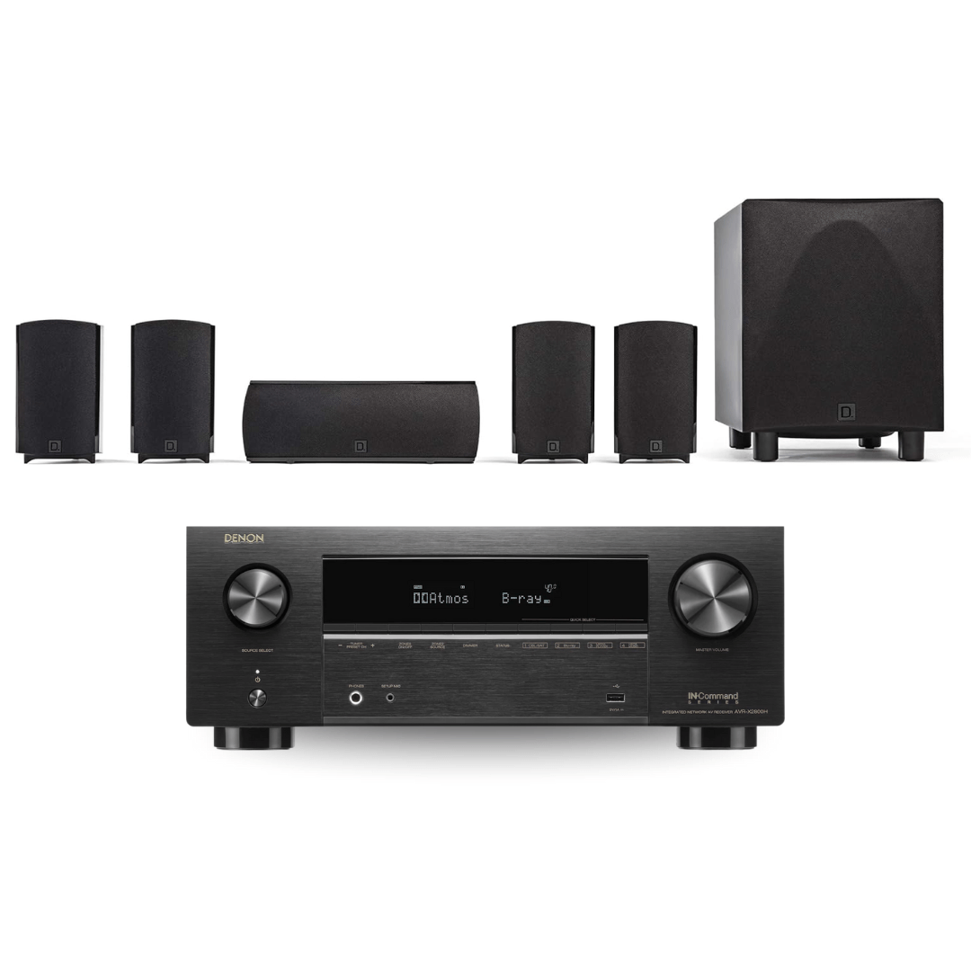 Definitive Technology ProCinema 6D 5.1 Channel Home Theater System with Denon AVR - X2800H 7.2 Ch Receiver (Bundle) - electronicsexpo.com - Home Theater Systems & Packages