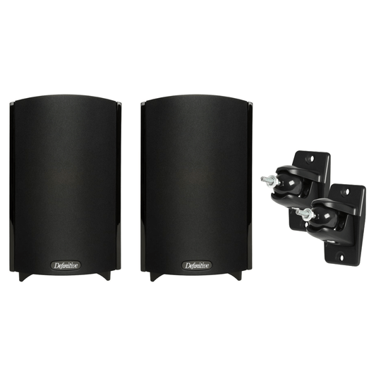 Definitive Technology ProMonitor 800 - 2 - Way Satellite or Bookshelf Speakers for Home Theater Speaker System + Definitive Technology VEPC Pro - Mount 90 - Pair Black (Bundle) - electronicsexpo.com - Bookshelf Speakers