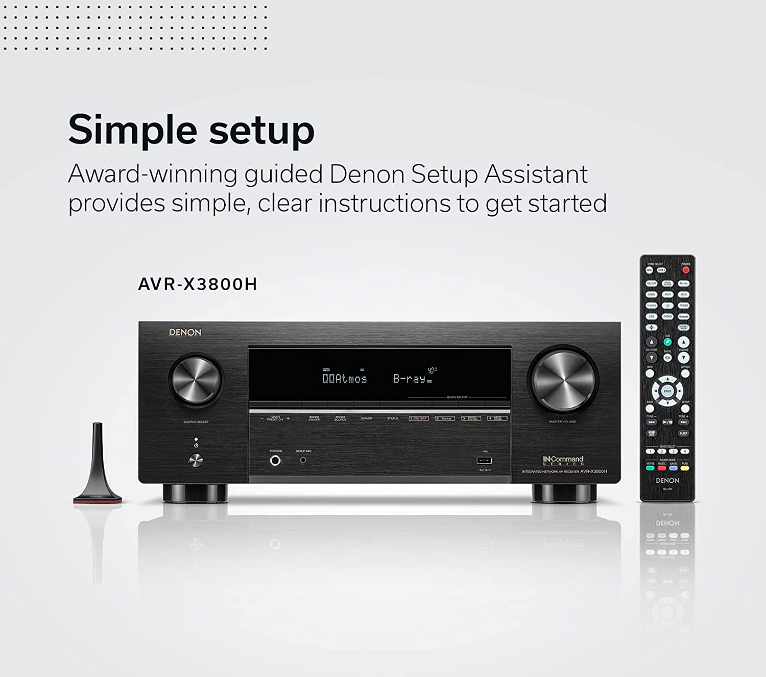 Denon AVR-X3800H 9.4-Channel Home Theater Receiver (Open Box)