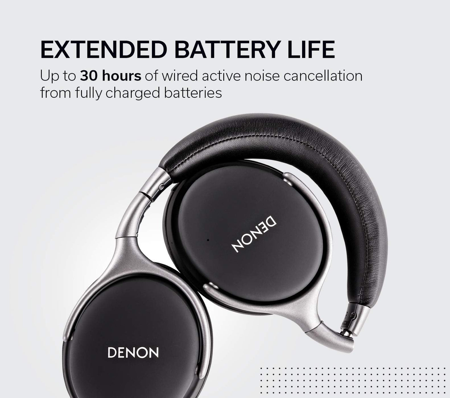 Denon AH - GC25NC Premium Noise - Cancelling Wired Headphones (White) - electronicsexpo.com - Headphones