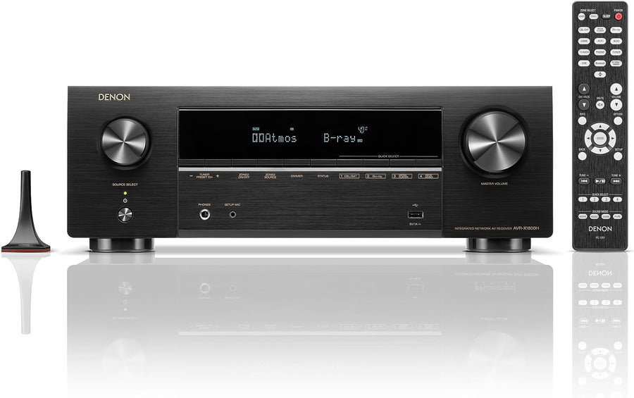 Denon AVR - X1800H 7.2 - Channel Home Theater Receiver with Wi - Fi, Bluetooth, Apple AirPlay 2, and Amazon Alexa Compatibility (Certified Refurbished) - electronicsexpo.com - Home Theater Receivers