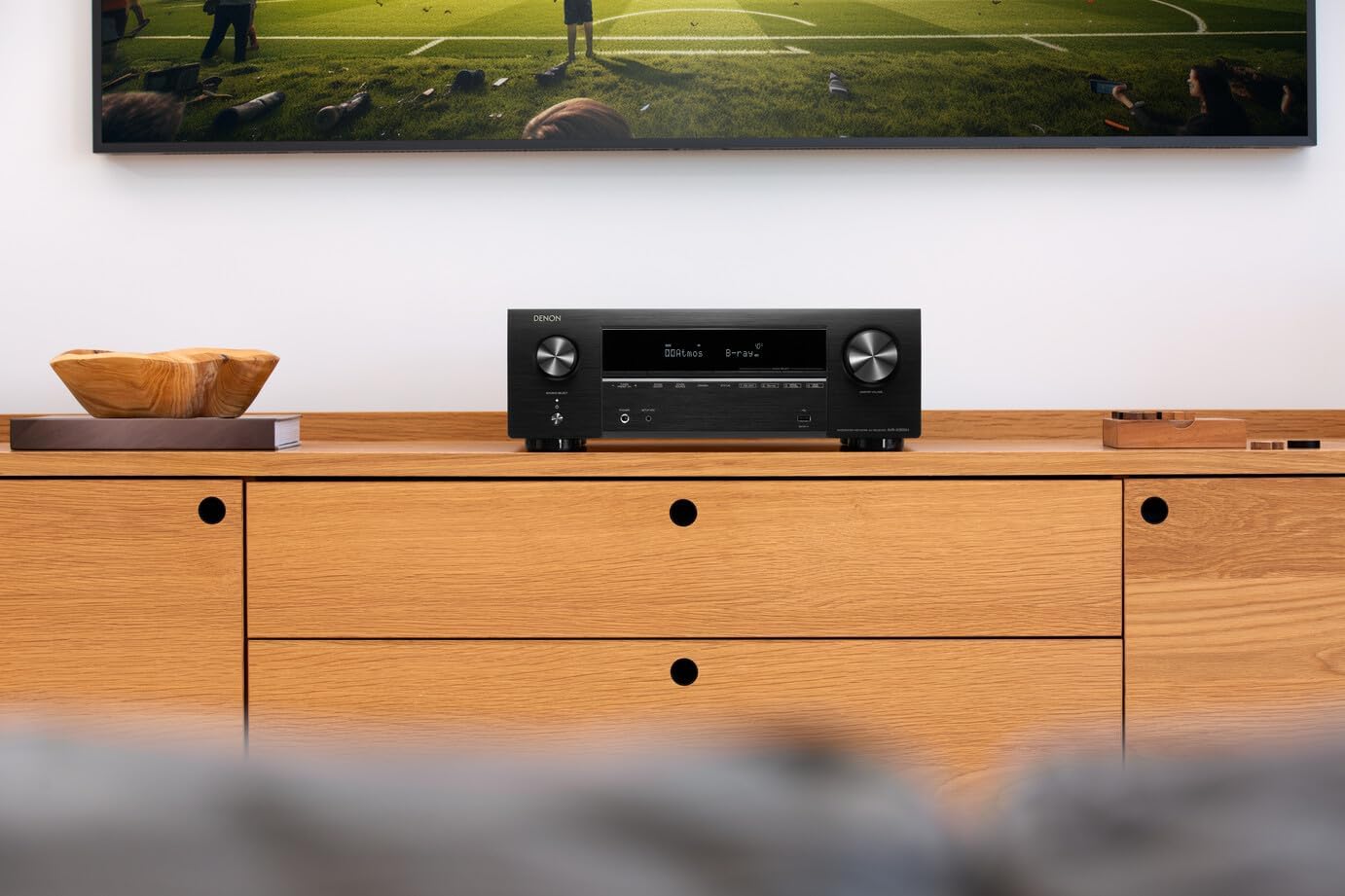 Denon AVR-X1800H 7.2-Channel Home Theater Receiver with Wi-Fi, Bluetoo