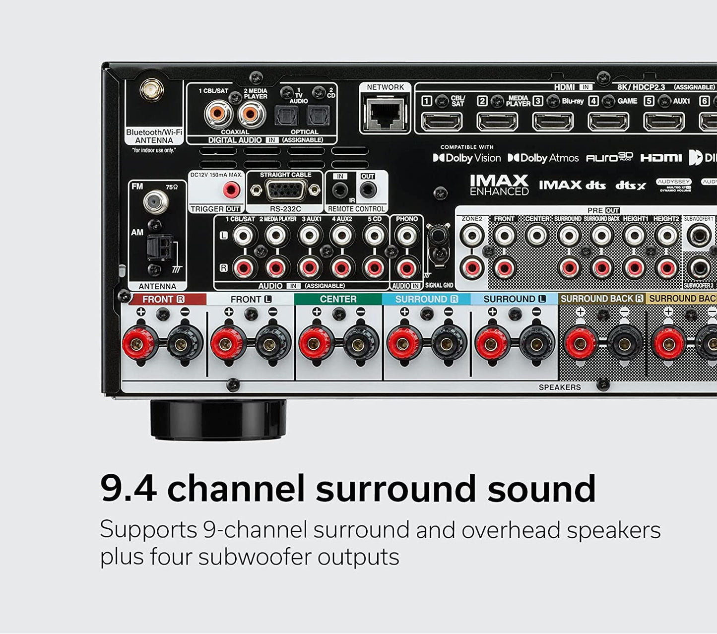 Denon AVR - X3800H 9.4 - Channel Home Theater Receiver (Certified Refurbished) - electronicsexpo.com - Home Theater Receivers