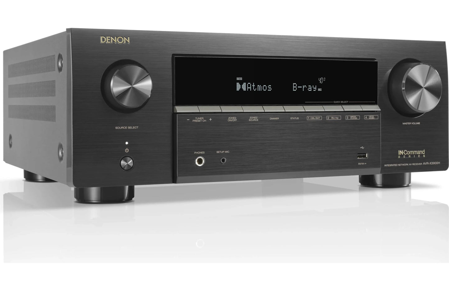 Denon AVR - X3900H 9.4 - channel Home Theater Receiver with Dolby Atmos, Bluetooth, and Powered by HEOS Streaming - electronicsexpo.com - Home Theater Receivers