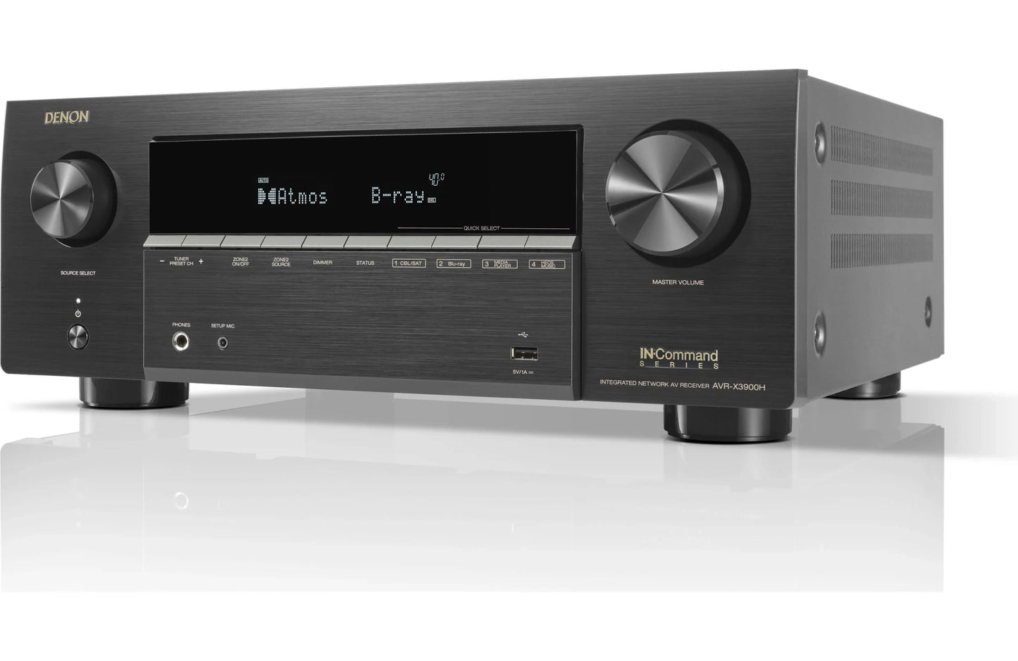 Denon AVR - X3900H 9.4 - channel Home Theater Receiver with Dolby Atmos, Bluetooth, and Powered by HEOS Streaming - electronicsexpo.com - Home Theater Receivers