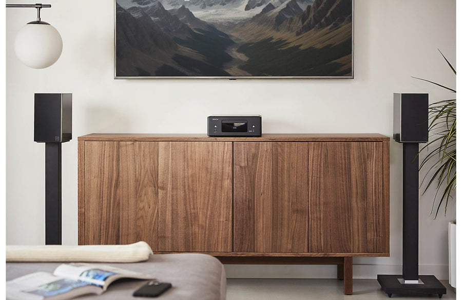 Denon CEOL RCD - N12 Compact Stereo Receiver with Built - In CD Player, Tuner, Bluetooth, Apple AirPlay 2, and HEOS Streaming - electronicsexpo.com - CD Players