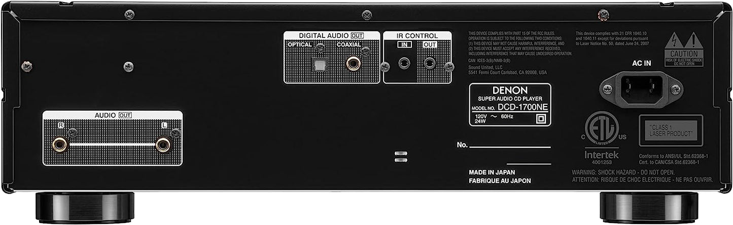 Denon DCD - 1700NE CD/SACD Player - electronicsexpo.com - CD Players
