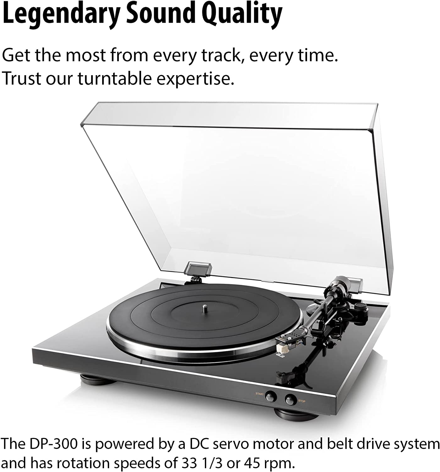 Denon DP - 300F Fully Automatic Stereo Turntable - electronicsexpo.com - Turntables + Cartridges