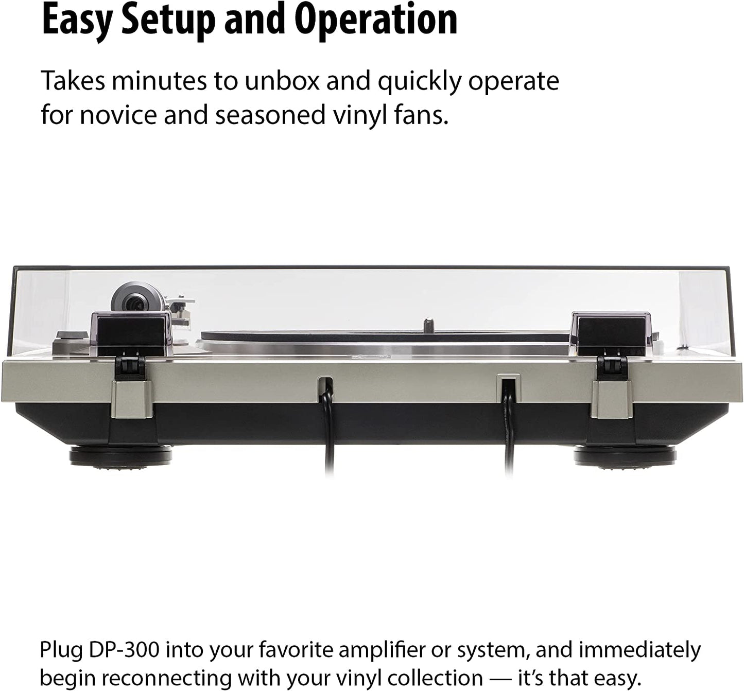 Denon DP - 300F Fully Automatic Stereo Turntable - electronicsexpo.com - Turntables + Cartridges