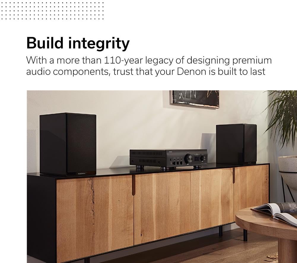 Denon PMA - 1700NE (2022 Model) Integrated Amplifier (140W x 2), Built - in USB - DAC & Phono Equalizer, Analog Mode, Ultra - High Current Power Circuit, Advanced AL32 Processing Plus, Hi - Res Audio, Black - electronicsexpo.com - Misc