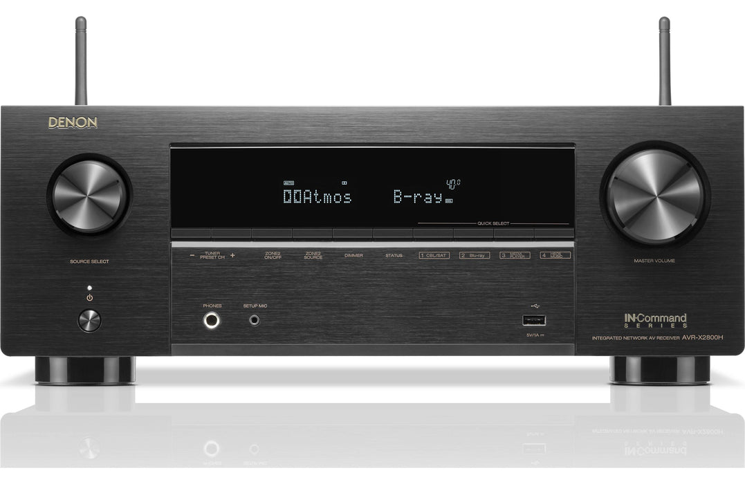 Denon AVR-X2800H 7.2 Channel Home Theater Receiver (Certified Refurbished)