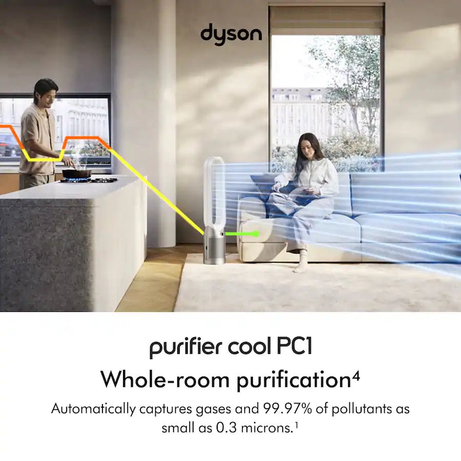 Dyson Purifier Cool PC1 Exclusive White/Silver (Open Box) - electronicsexpo.com-Fans