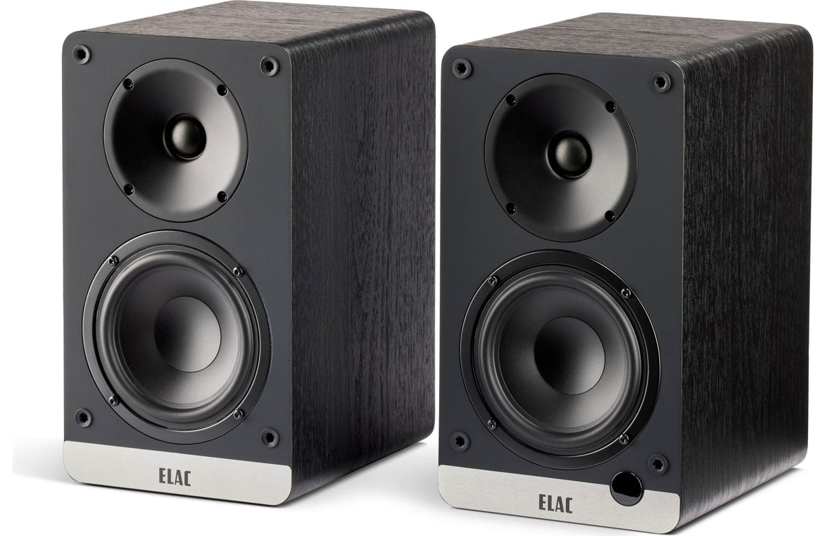 Elac Debut ConneX DCB41 Powered Bookshelf Speakers with Bluetooth, HDMI, and Built - in Phono Preamp (Pair) - electronicsexpo.com - Powered Speakers
