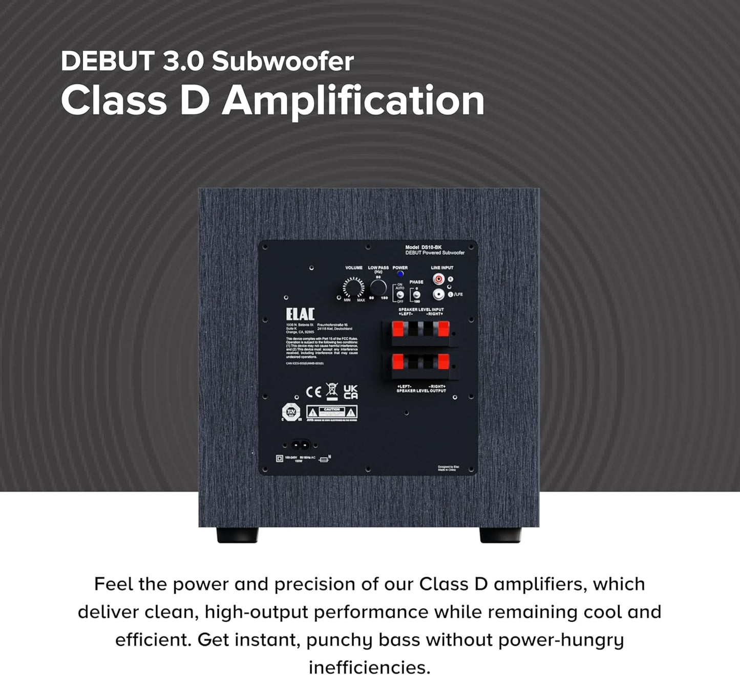 Elac DS103 10" Powered Subwoofer - electronicsexpo.com - Subwoofers