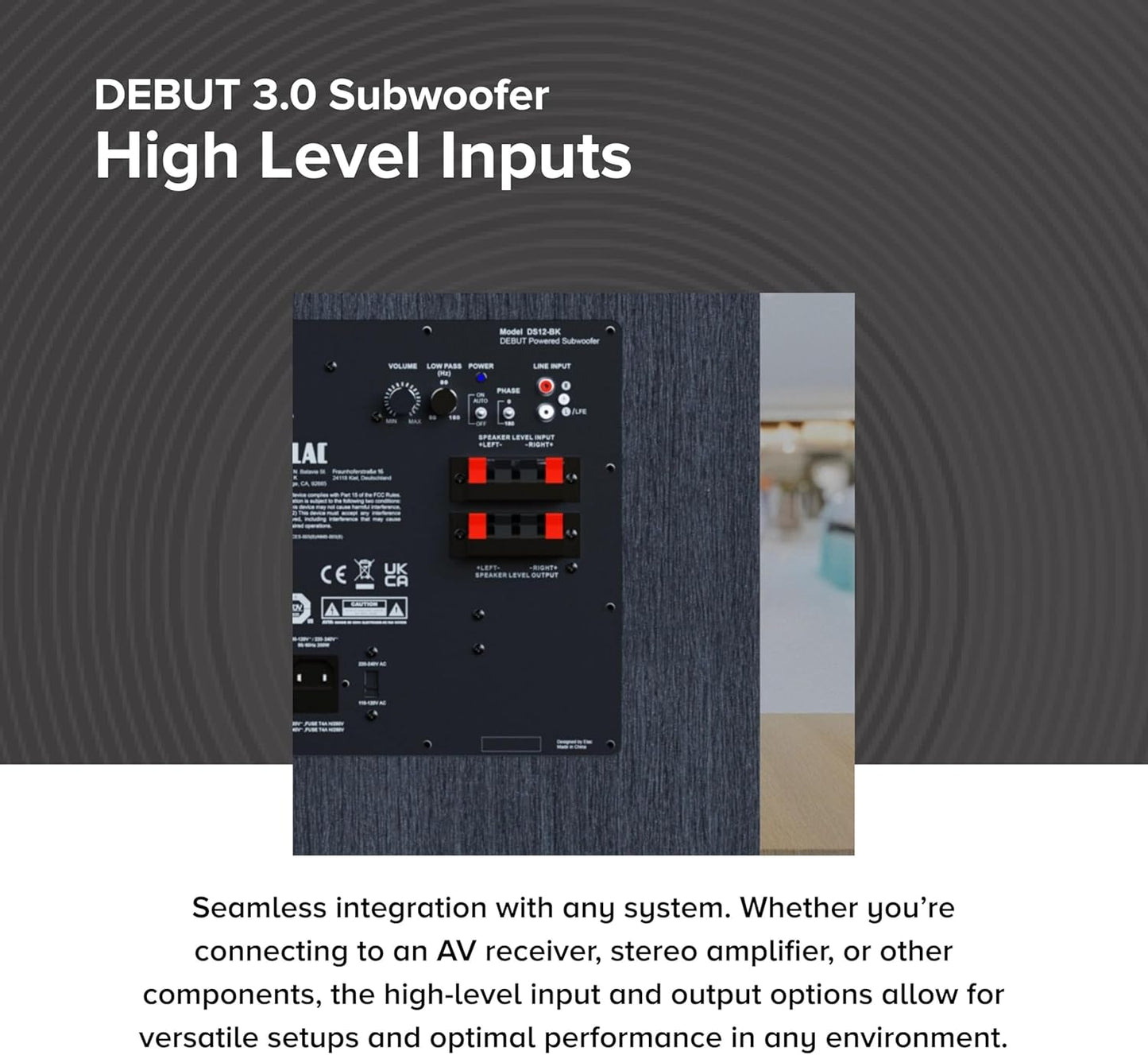 Elac DS103 10" Powered Subwoofer - electronicsexpo.com - Subwoofers