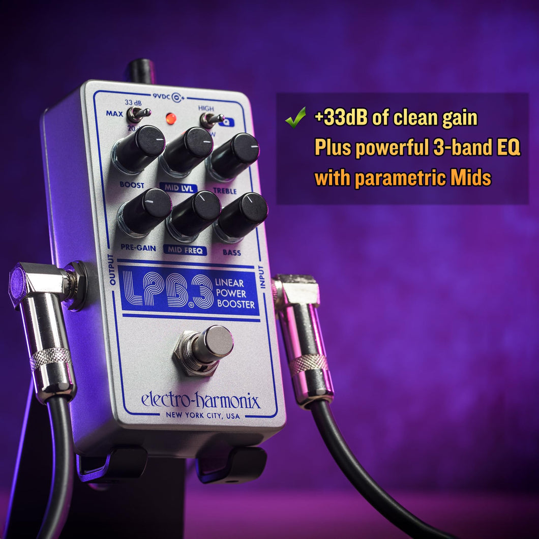 electro harmonix boost pedal Electro Harmonix LPB-3 Linear Power Booster & EQ Pedal