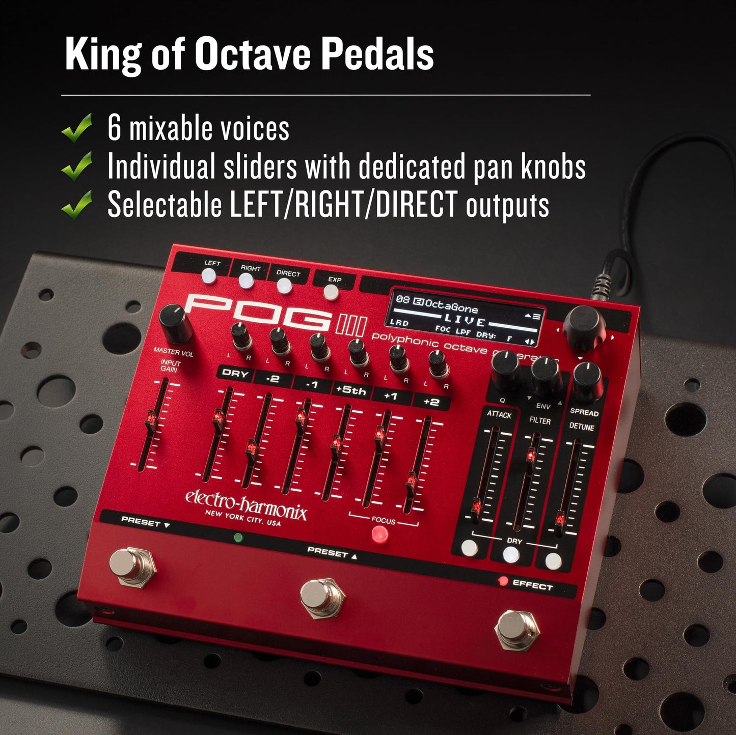 Electro - Harmonix POG3 Polyphonic Octave Generator - electronicsexpo.com - Guitar Pedals & Effects