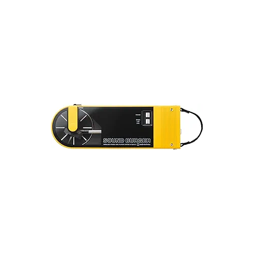 Audio Technica AT-SB727 Sound Burger Portable Turntable with Bluetooth (Yellow)