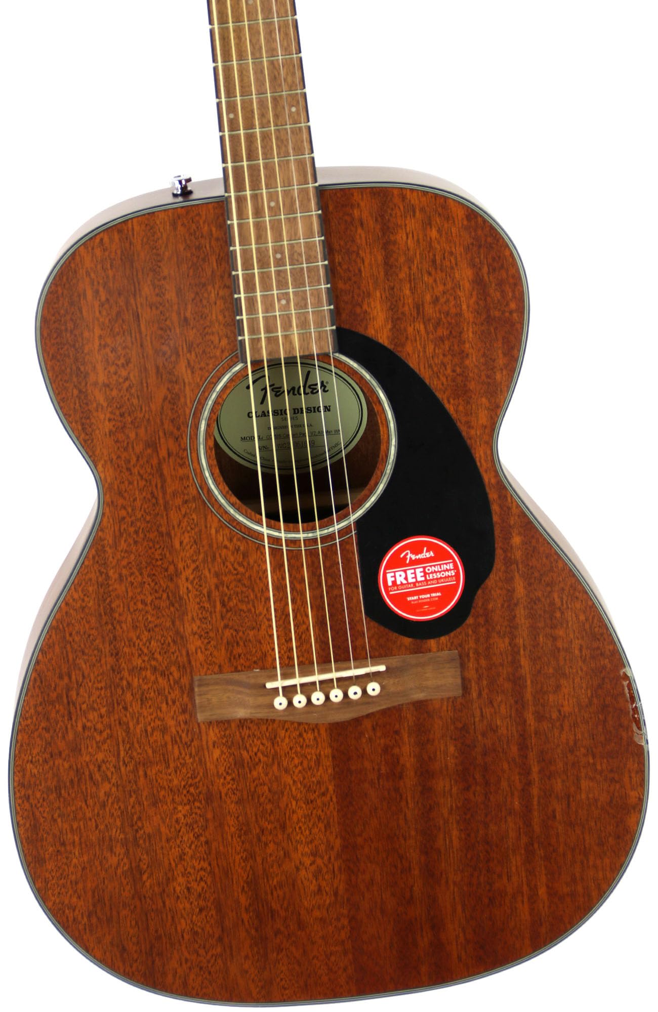 Fender CC - 60S All - Mahogany Concert V2 Pack Acoustic Guitar with Gig Bag and Accessories (Natural) - electronicsexpo.com - Acoustic Guitars