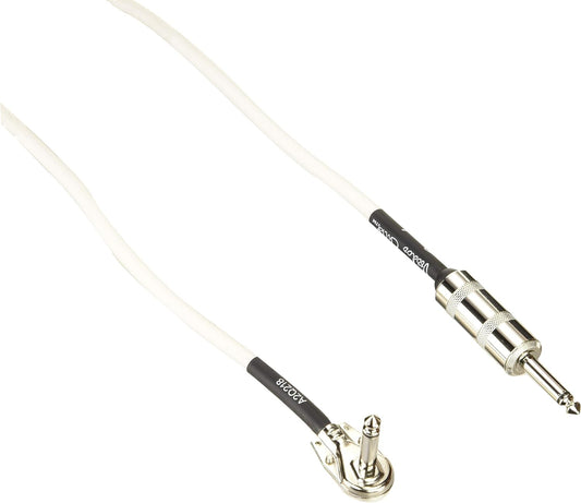 Fender Hendrix Voodoo Child Coiled Instrument Cable, with Limited, Straight/Angle (White/30ft) - electronicsexpo.com - Pro Audio Accessories