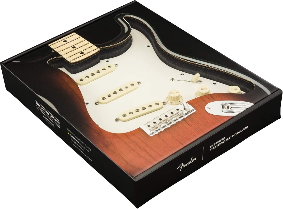 Fender Original 57/62 Prewired Stratocaster Pickguard (White) - electronicsexpo.com - Accessories