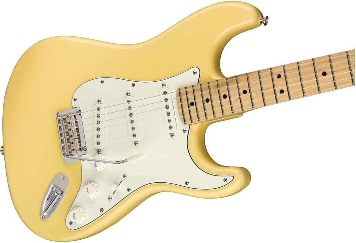 Fender Player Stratocaster SSS Electric Guitar (Buttercream/Maple Fingerboard) - electronicsexpo.com - Electric Guitars