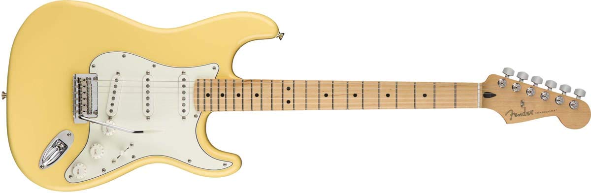 Fender Player Stratocaster SSS Electric Guitar (Buttercream/Maple Fingerboard) - electronicsexpo.com - Electric Guitars