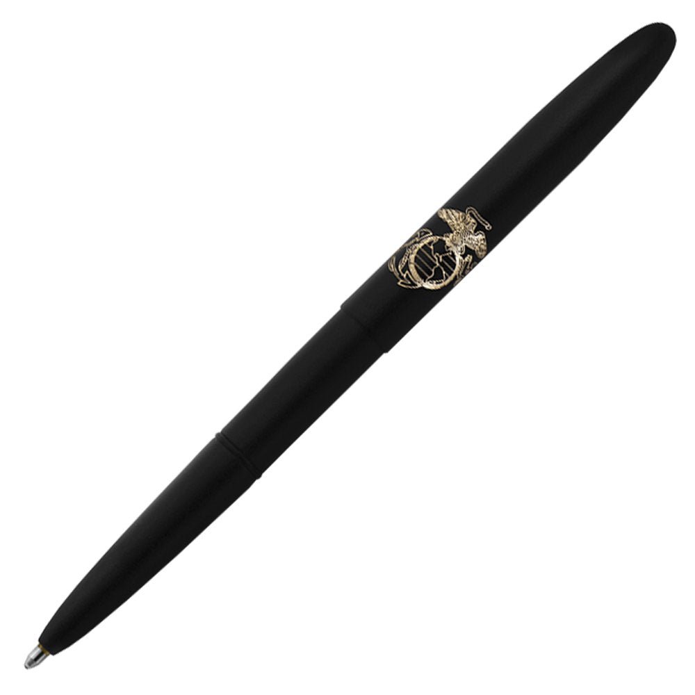 Ega Bullets Fisher Marine Corps Black Matte Bullet Space Pen Military EGA Logo Las