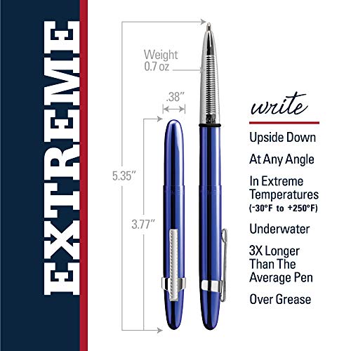 Fisher Space Pen Bullet Pen - 400 Series - Blueberry with Clip - electronicsexpo.com - Pens