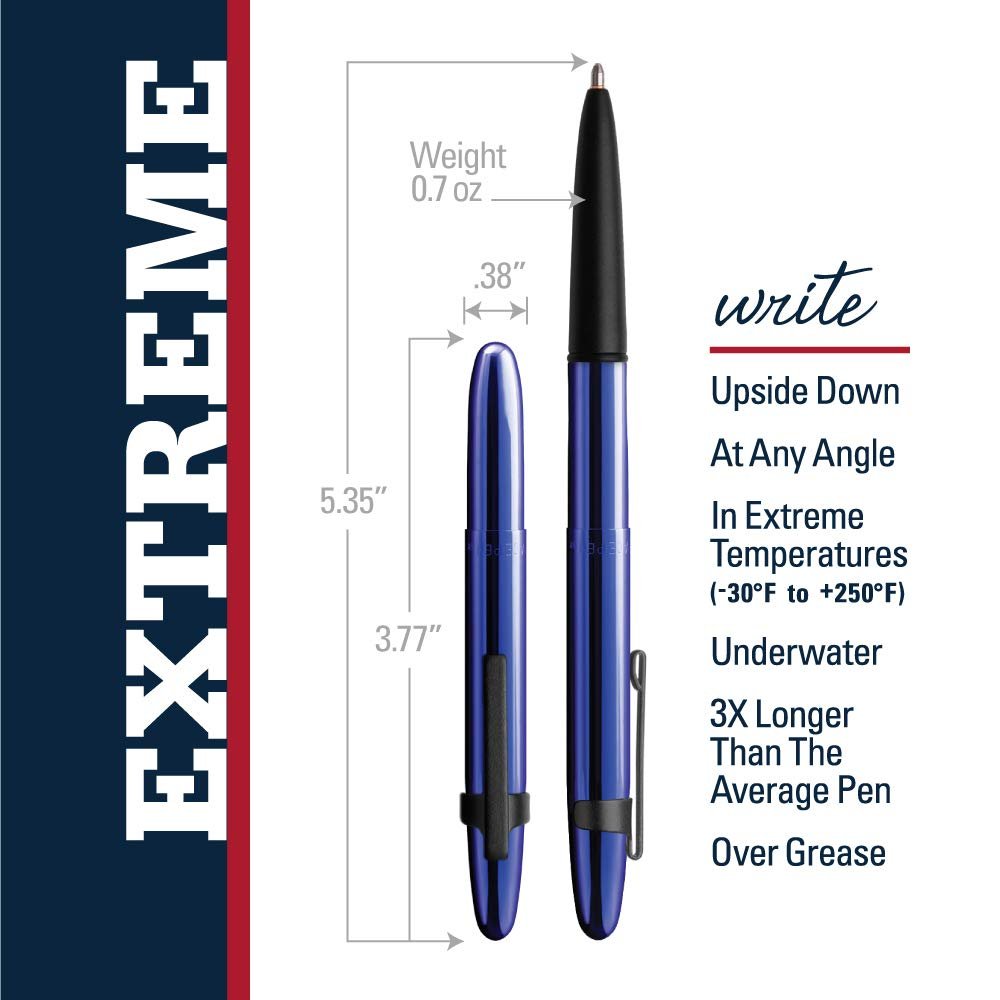 Fisher Space Pen Bullet Pen 400 Series Blueberry with Matte Black - electronicsexpo.com - Pens