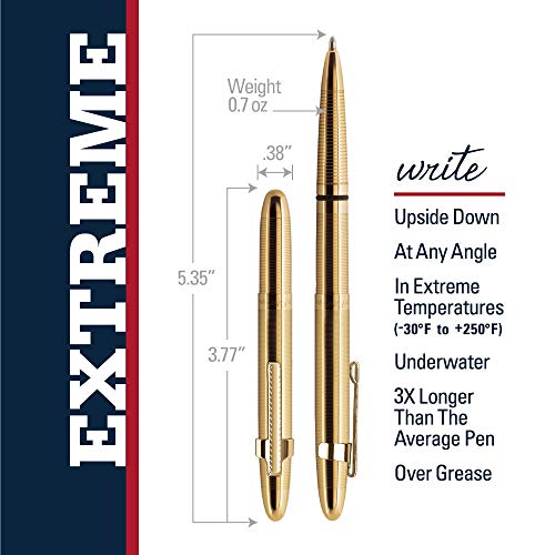Fisher Space Pen Bullet Pen 400 Series Lacquered Brass - electronicsexpo.com - Pens