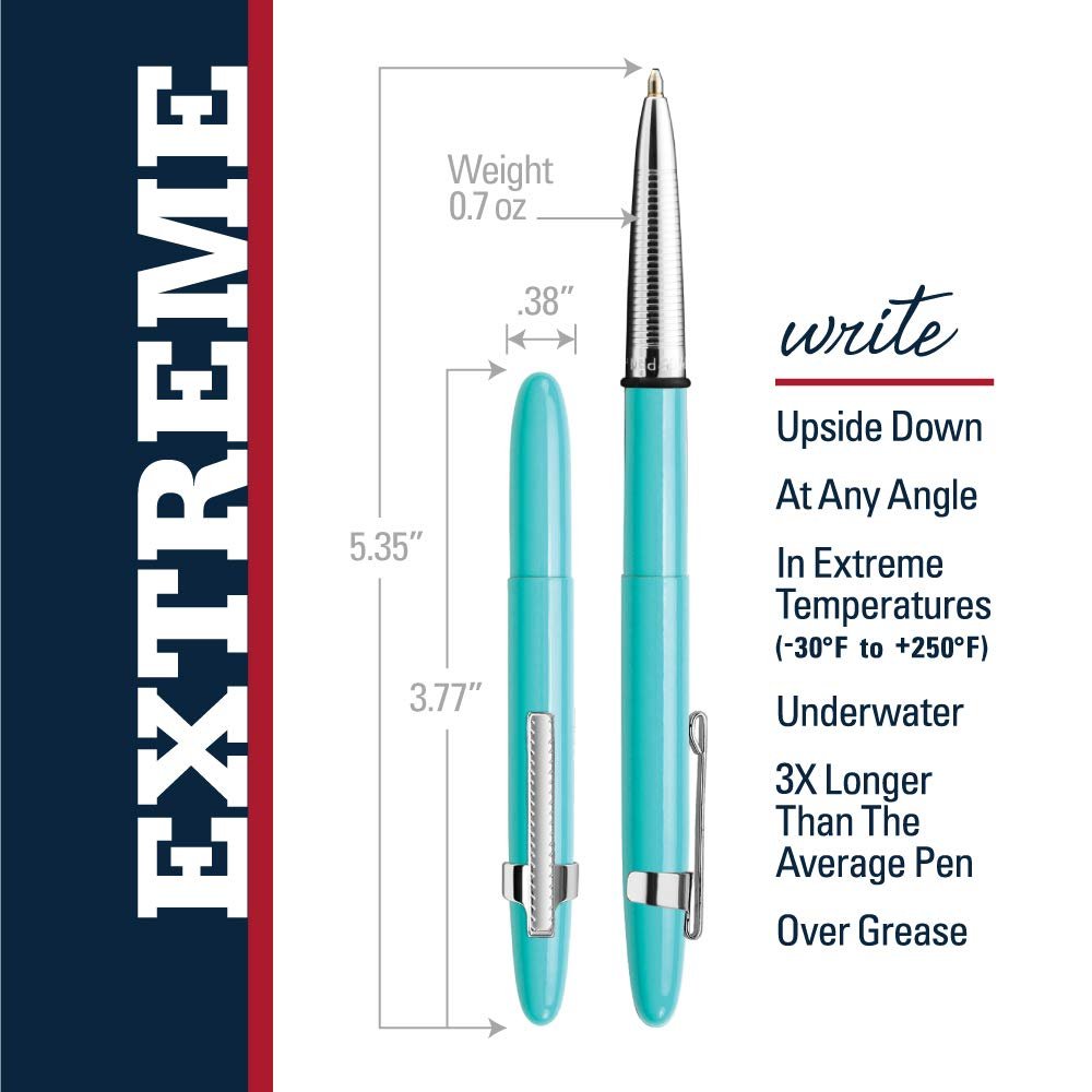 Fisher Space Pen Bullet Pen 400 Series Tahitian Blue with Clip - electronicsexpo.com - Pens