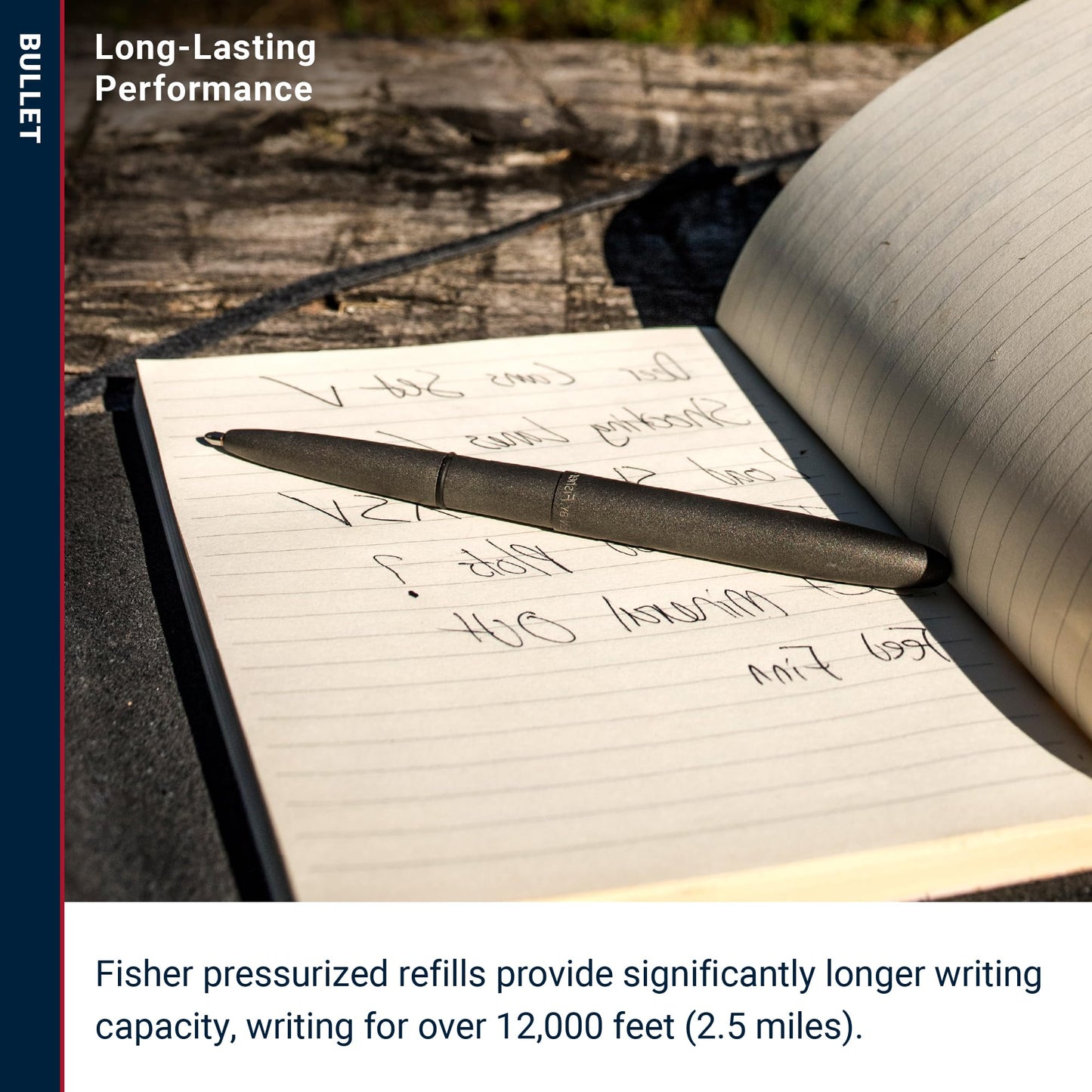 Fisher Space Pen Bullet Pen, Ballpoint, Tungsten, Cerakote Finish, Black Ink - electronicsexpo.com - Pens