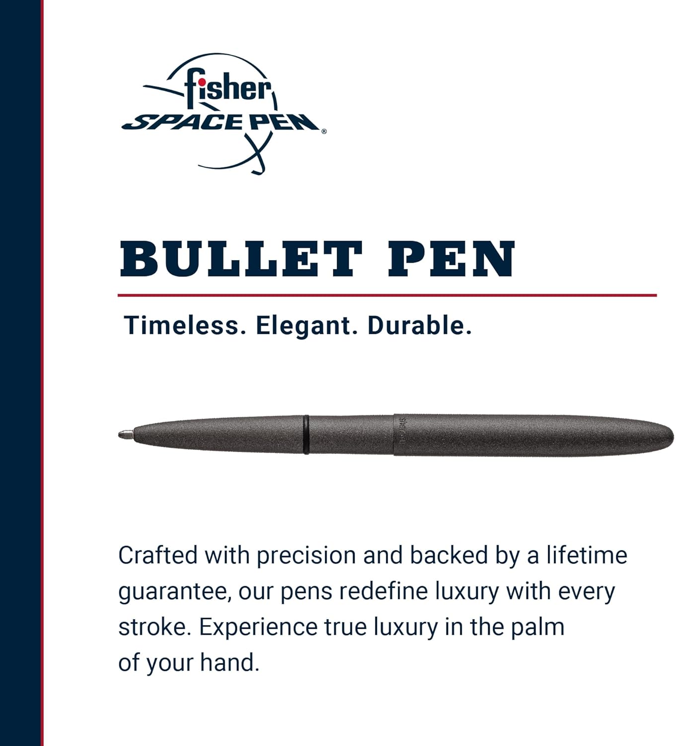 Fisher Space Pen Bullet Pen, Ballpoint, Tungsten, Cerakote Finish, Black Ink - electronicsexpo.com - Pens