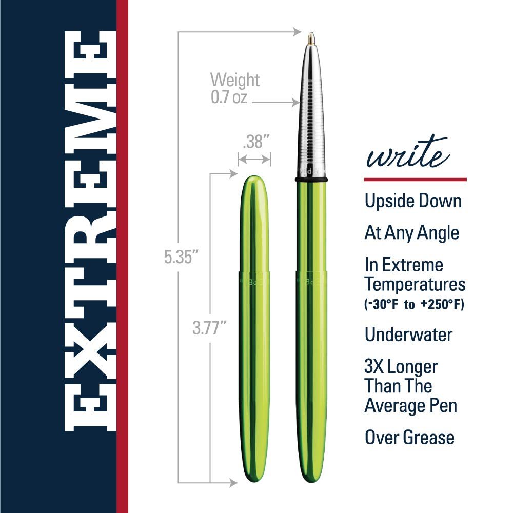 Fisher Space Pen, Bullet Space Pen, Lime Green - electronicsexpo.com - Pens