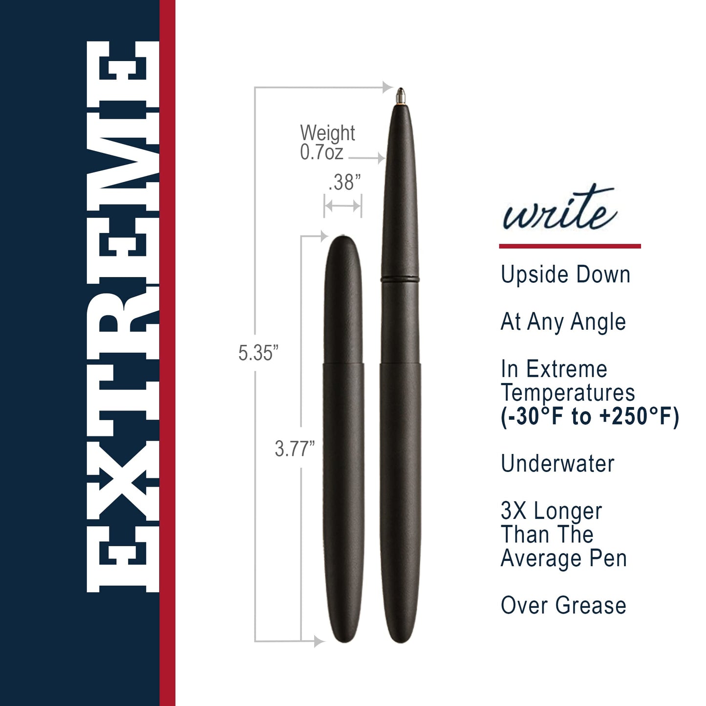 Fisher Space Pen Cerakote 400 Series Bullet Pen? Pressurized Ballpoint Pen + Cerakote Polymer - Coating Offers Durability, Hardness & Scratch - , Corrosion - , Heat - & Chemical - Resistance - Black Armor - electronicsexpo.com - Pens