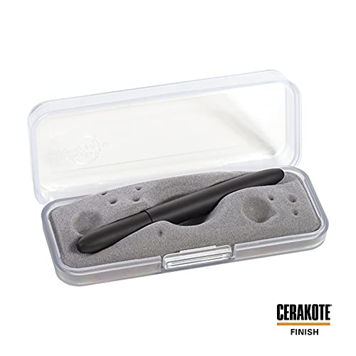 Fisher Space Pen Cerakote 400 Series Bullet Pen? Pressurized Ballpoint Pen + Cerakote Polymer - Coating Offers Durability, Hardness & Scratch - , Corrosion - , Heat - & Chemical - Resistance - Black Armor - electronicsexpo.com - Pens