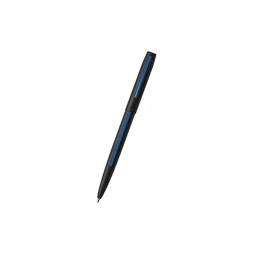 FISHER Space Pen Law Enforcement Cap - O - Matic Space Pen, Non - Reflective, Ballpoint, Matte Black, Black Ink, Pocket Clip - electronicsexpo.com - Pens