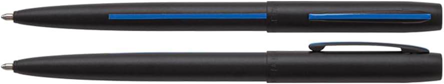 FISHER Space Pen Law Enforcement Cap - O - Matic Space Pen, Non - Reflective, Ballpoint, Matte Black, Black Ink, Pocket Clip - electronicsexpo.com - Pens