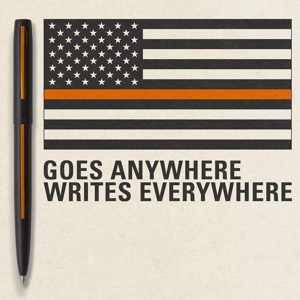 Fisher Space Pen M4BSROL Non - Reflective Matte Black Search and Rescue Cap - O - Matic Pen - electronicsexpo.com - Pens