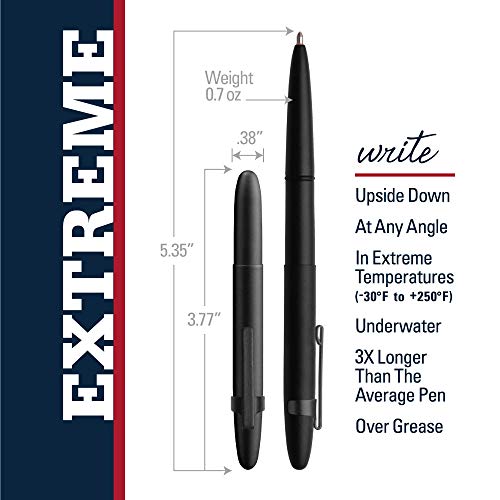 Fisher Space Pen Matte Black Bullet Space Pen with Clip - electronicsexpo.com - Pens